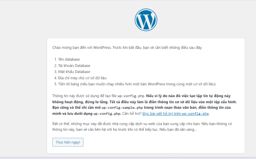Tutorial Thiết kế Website – Cài đặt tên miền - Hosting Cpanel và CMS 16 Bắt đầu cài đặt WordPress