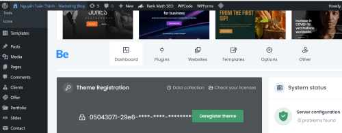 Tutorial Thiết kế Website - Chọn tên miền & Hosting - Theme Wordpress 7 Blog nguyentuanthanh su dung Betheme