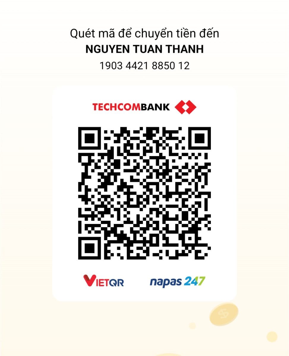 Cách thức học online qua video và giáo trình 11 THÔNG TIN CHUYỂN KHOẢN-VND-NGUYEN TUAN THANH